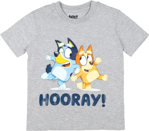 Vista 28 de Bluey Paquete de 3 camisetas para niños para verano, paquete de 3 camisetas de algodón para niños