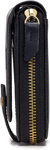 Vista 4 de Hebetag Cartera de cuero para hombre, organizador de muñeca
