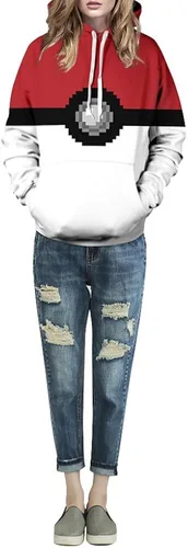 Vista 3 de QZUnique Causal - Sudadera deportiva unisex con estampado digital para amantes