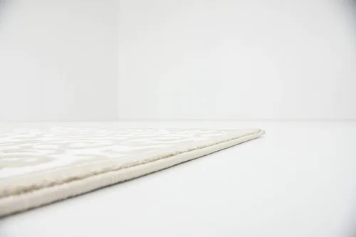 Vista 17 de Unique Loom Rushmore Collection Johnson - Alfombra rectangular de 5 pies 1 pulgada x 8 pies, color blanco nieve/beige