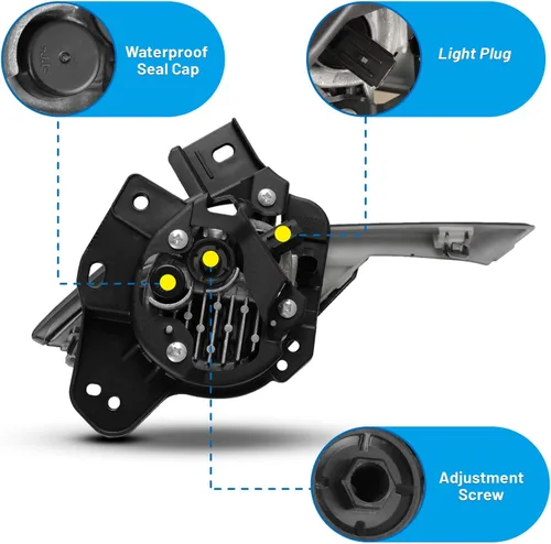 Vista 5 de Luces antiniebla compatibles con CX-3 2016 2017 2018 2019 cx3 Driver Passenger Reemplazo Lámparas Asamblea