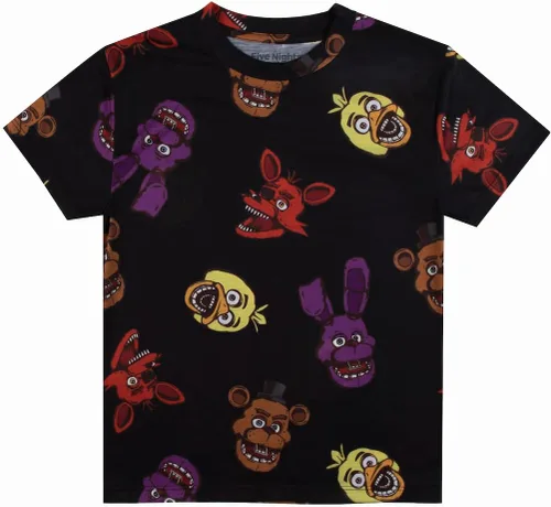 Vista 2 de Five Nights At Freddy's Game Over Crew - Camisetas de manga corta para niño (4 unidades)