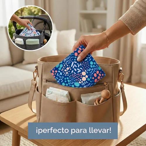 Vista 4 de S&T INC. Aura Crinkle - Juguetes cuadrados para bebés, paquete de 2, 6 x 6 Puntos de ciudad