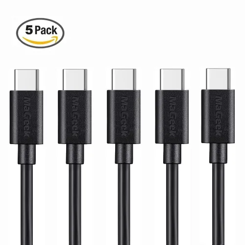 Vista 12 de MaGeek Cable USB C a USB C, [corto de 1 pie, paquete de 5] 60 W PD USB-C cable de carga rápida para iPhone 15, iPad, MacBook Pro, Samsung Galaxy