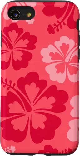 Vista 18 de Hibiscus Flower Beach Hawaiian Exotic Floral Surf Cranberry Case for iPhone 17