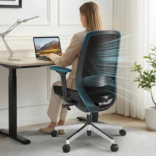 Vista 13 de ErgoSift Silla de oficina ergonómica M1 con profundidad de asiento
