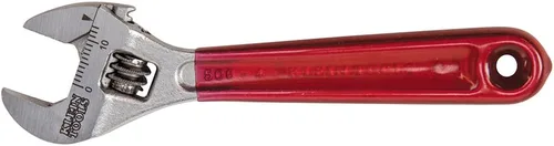 Vista 8 de Klein Tools D506-4 Llave de accionamiento ajustable, forjada con acabado cromado pulido y un mango sumergido de plástico, 4 pulgadas