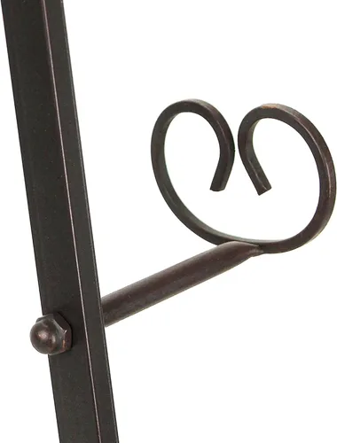 Vista 3 de Soporte grande de hierro forjado para presentar arte, de metal easel, 50 Pulgadas Three Bracket Port Heights at 16, 26, And 36 Inch, For Artwork