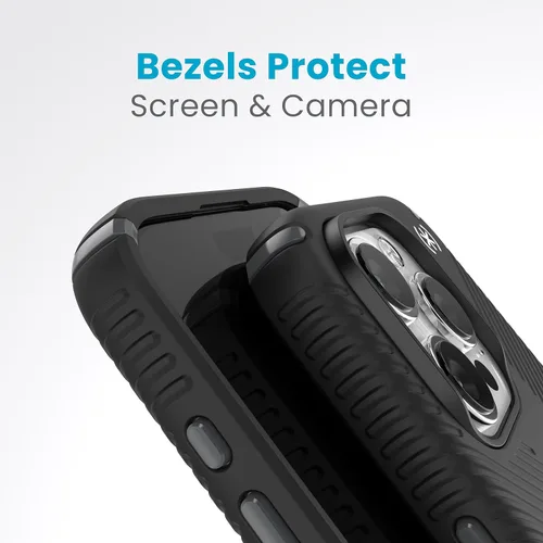 Vista 6 de Funda MagSafe Speck para iPhone 15 Pro - Protección contra caídas y de cámara, ClickLock antideslizante, compatible con carga inalámbrica, se adapta