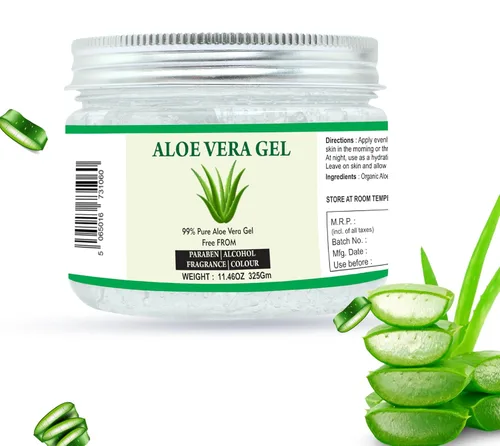 Vista 5 de Raslok Gel de aloe vera, gel de aloe natural 99% puro, para hidratar la piel y el cabello, hidratante duradero, calmante e hidratante, no pegajoso