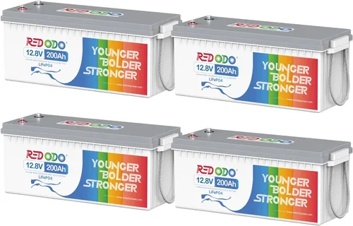 Vista 12 de Redodo Batería LiFePO4 de 12.8 V 50 Ah (paquete de 2), repuesto ideal para batería AGM SLA de 12 V 100 Ah, BMS integrado, 4000-8000 ciclos y 10 años
