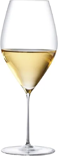 Vista 5 de NUDE Mirage - Juego de copas de vino de cristal rojo y blanco, cristal sin plomo, copas de tallo únicas, copas de vino, juego de 2 Mirage (26.75 Oz)