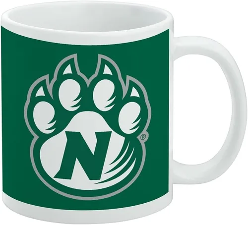 Vista 284 de Taza de cerámica con el logotipo principal de la Universidad Rider, taza de regalo novedosa para café, té y bebidas calientes, 11oz, blanca
