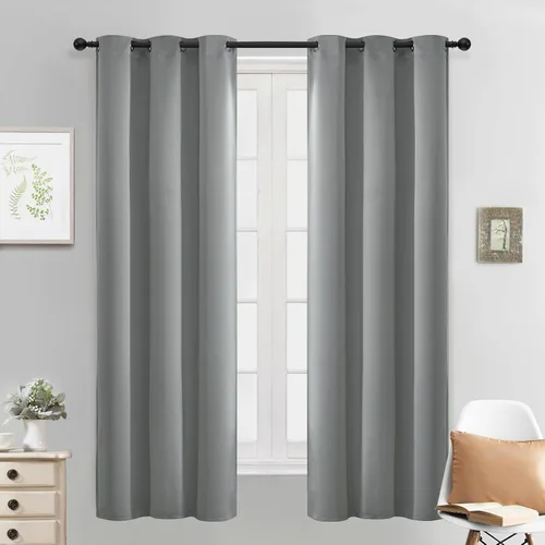 Vista 128 de Yakamok Cortinas opacas para dormitorio, aislamiento térmico, cortinas de oscurecimiento de habitación para sala de estar, juego de 2 paneles
