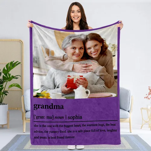 Vista 11 de Regalos de cumpleaños para mejores amigas, regalos de manta personalizada con foto y nombre, regalos de cumpleaños personalizados para mejores