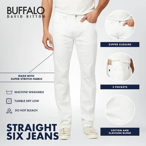 Vista 4 de Buffalo David Bitton Jeans Straight Six para hombre