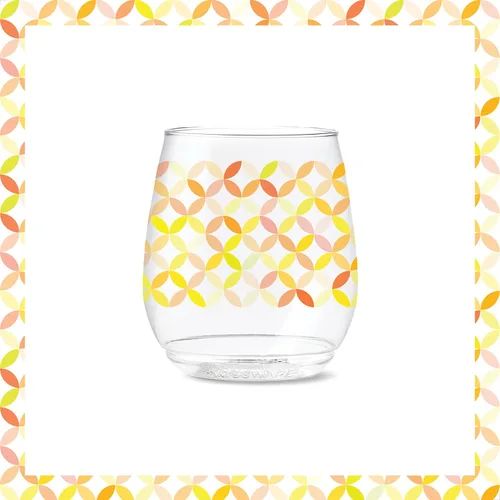 Vista 5 de TOSSWARE POP Vino Designer Series - Formas 2, juego de 6, calidad premium, reciclables, irrompibles y transparentes de plástico transparente