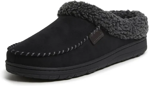 Vista 18 de Dearfoams Zapatilla de casa tipo zueco para hombre Brendan de espuma viscoelástica transpirable para interiores y exteriores con anchos amplios