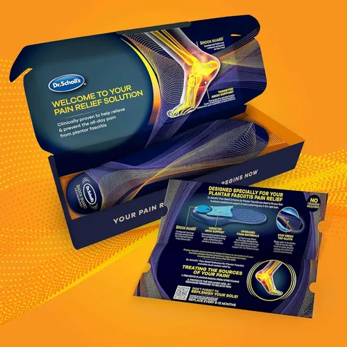 Vista 8 de Dr. Scholl's - Plantillas para aliviar el dolor de la fascitis plantar, con soporte para el arco del pie, se adaptan al tamaño del zapato