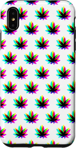 Vista 11 de Funda para iPhone 13 Pro Max Weed Pattern Colorido Psicodélico Marihuana Cannabis Stoner Case