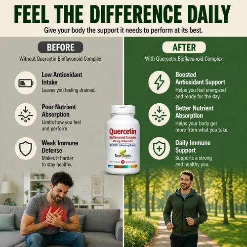 Vista 7 de NEW ROOTS HERBAL Cápsulas de quercetina con bromelina Fórmula 4 en 1 con quercetina, bromelina, bioflavonoides y rutina Suplemento de apoyo
