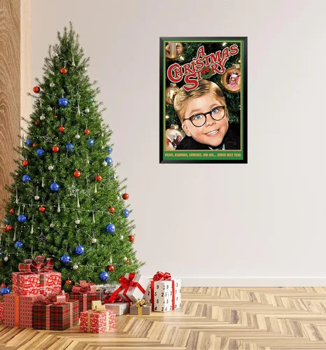 Vista 2 de Buyartforless Póster enmarcado con diseño de película de comedia de 1983 (36 x 24 pulgadas)