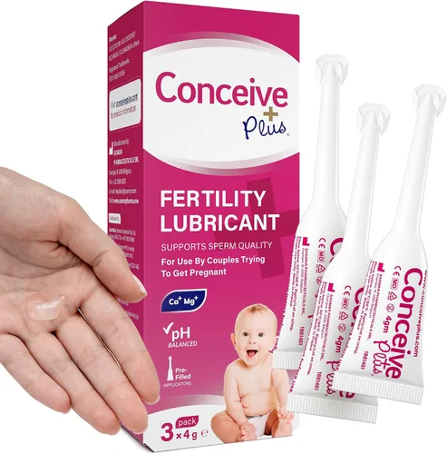 Vista 9 de CONCEIVE PLUS Aplicadores de lubricante de fertilidad precargados, lubricante apto para fertilidad y esperma para parejas TTC - Hidratante vaginal a