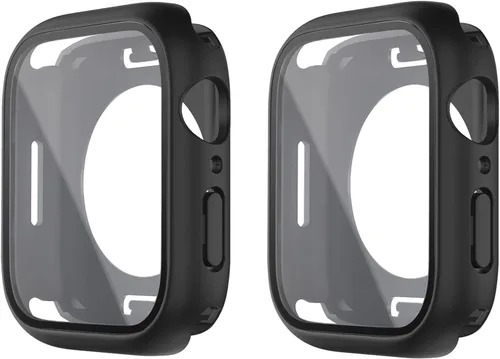 Vista 8 de [Paquete de 2] Funda impermeable 2 en 1 compatible con Apple Watch de 1.575 pulgadas (1.575 in), protector de pantalla SE Series 6 5 4, película