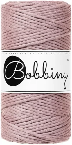Vista 3 de Bobbiny Cordón regular de macramé de una sola capa de 0.118 pulgadas (azul), 108 yds/330 pies (100% algodón reciclado)