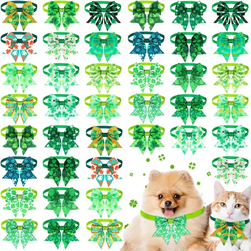 Vista 15 de Maitys 40 lazos y collares ajustables para perros de Halloween As the Pictures Show