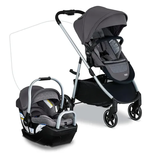 Vista 10 de Britax Cochecito modular Grove™, cochecito ligero con inserto CozyFit™ y barra de parachoques, 6 formas de pasear, SafeWash, Pindot Onyx