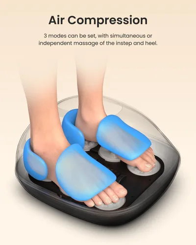 Vista 11 de RENPHO Masajeador completo de pies con calor [2026 actualizado], 3 niveles de compresión y amasamiento profundo, masaje de pies shiatsu