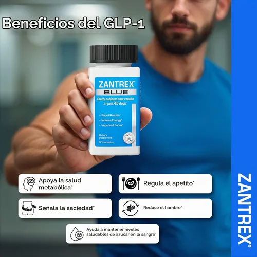 Vista 3 de Zantrex Blue Energy & Thermogenesis Boost Energy Suplemento de pérdida de peso para control del apetito, aumento de la quema de calorías y apoya