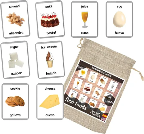 Vista 8 de Tarjetas didácticas bilingües en español inglés Tarjetas flash laminadas Elige tu conjunto (objetos del alfabeto)