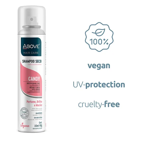 Vista 5 de ABOVE Champú seco, caramelo, 3.17 oz - Champú voluminizador - Absorbe el exceso de aceite - Con frutas rojas y notas de malvavisco - Sin parabenos
