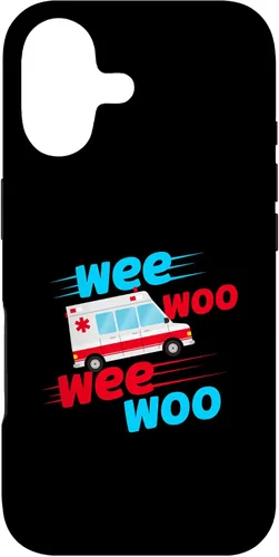 Vista 32 de Funda EMT para iPhone 13 Pro Max Wee Woo Wee Woo Ambulancia Técnico Paramédico