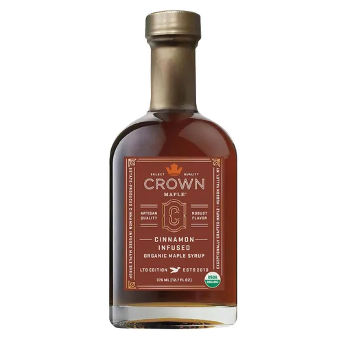 Vista 10 de Crown Maple Jarabe de Arce Orgánico con Sabor a Mantequilla Marrón, Sin Gluten, Sin Conservantes, Sin OMG, para Panqueques, Gofres y Tostadas