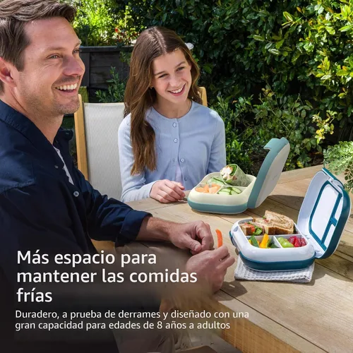Vista 4 de Bentgo Chill Max - Lonchera XL a prueba de fugas - Paquete de hielo incluido mantiene la comida fría; capacidad de 5 tazas para adultos y mayores