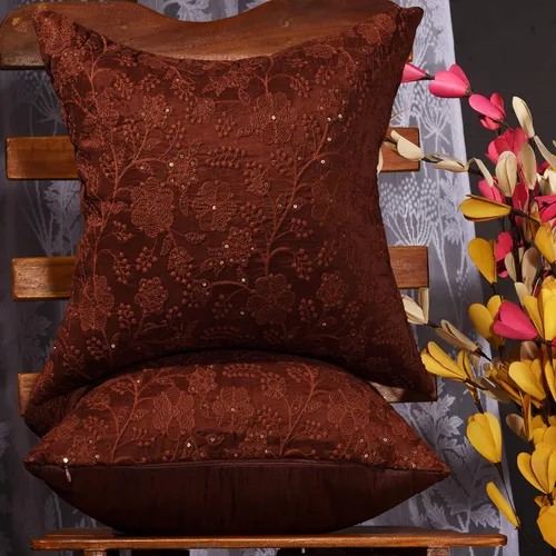 Vista 10 de Funda de almohada negra de 12 x 12 pulgadas, funda de almohada bordada, funda de cojín pequeña, almohada decorativa para sofá, fundas de almohada