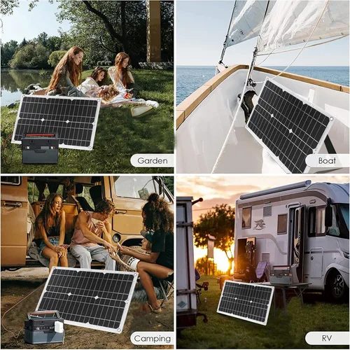 Vista 7 de Kit de panel solar con inversor de combinación de sistema solar de 6000 W, 12 V a 110 V/220 V, generador solar, sistema de red doméstica 12V-220V