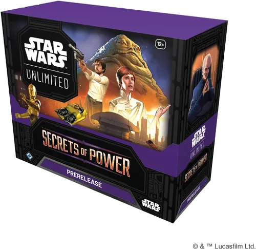 Vista 2 de Asmodee Star Wars: Caja ilimitada de TCG Secrets of Power PRERELEASE - 6 paquetes de refuerzo, tarjetas promocionales exclusivas de la canciller