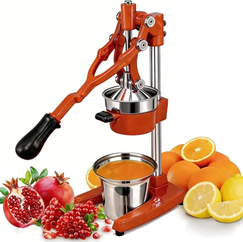 Vista 9 de Prensa Manual de Mano de Hierro Fundido Comercial de Servicio Pesado Naranja Cítricos Limón Lima Toronja Granada Exprimidor de Jugo de Fruta