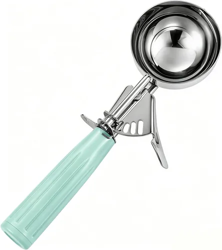 Vista 14 de Saebye Cuchara de porción - #6 (150 g) - Cucharón, Cuchara de alimentos, Cuchara para cupcakes, Cucharas para muffins - Control de porciones - Acero