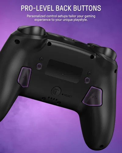 Vista 6 de FUNLAB Firefly patrón luminoso Controlador de interruptor, controlador Switch Pro inalámbrico compatible con Nintendo SwitchOLEDLite, mando a