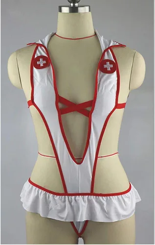Vista 3 de XinYiQu Conjunto de lencería sexy para mujer, conjunto de ropa interior de una pieza, para uniforme