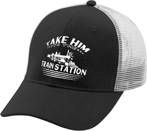 Vista 2 de Dad Hat Take Him to The Train Station Dad Hats, Funny Caps for Men