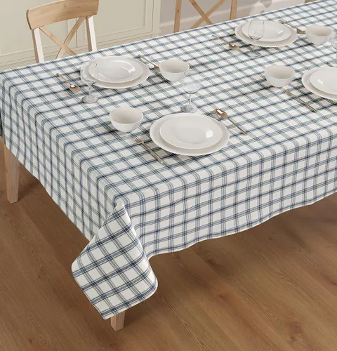 Vista 38 de Mantel de mesa rectangular - Cubierta de mesa - Algodón con costura mitrada - Fundas de mesa a cuadros para cocina, comedor, bodas, decoraciones