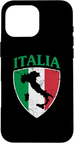 Vista 19 de Italia Flag Crest Italy Italian Family Vintage Distressed Case for iPhone 17