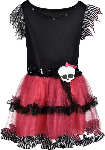 Vista 2 de Monster High - Disfraz de tutú de Halloween para niñas, talla única, por Amscan, Multi colorido