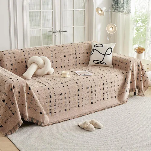 Vista 20 de DREAMINGO Funda de Sillón de Chenilla Fundas de Sofá Jacquard Lavables Protector de Muebles Funda de Sofá Reclinable 1 Cojín Funda de Silla
